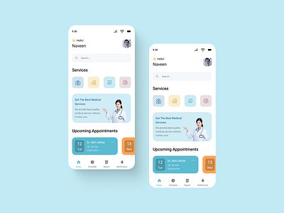 🎨 Medical Appointment App UI Design appointmentapp cleanui figma healthcaredesign medicalapp minimaldesign mobileappdesign uidesign uxdesign