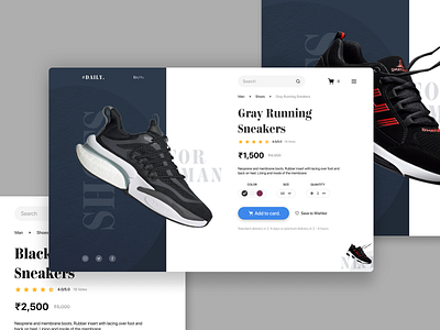 🛒 Sneaker E-commerce UI Design ecommercedesign figma minimaldesign productpage sneakerdesign ui uidesign uxdesign