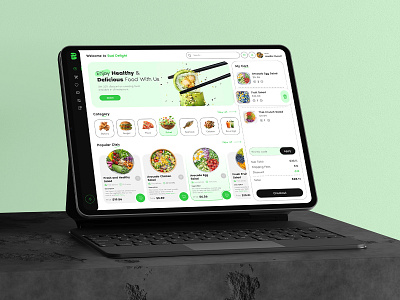 Bud Delight - Salad Ordering Dashboard dashboard dashboard design dashbord food dashboard food delivery food ordering food ordering dashboard food plan foodie healthy mobile app design online food salad salad ordering salad ordering dashboard ui ui dashboard uiux user dashboard web design