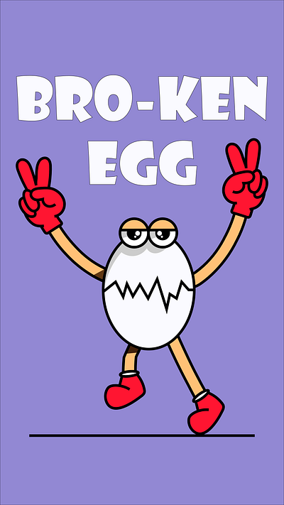 Bro-ken Egg egg illustration illustrator