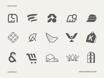 Selected Collection Logos & Marks 2023-2024 brand marks branding brandmarks clean logo logofolio logomarks logos marks presentation selected collection