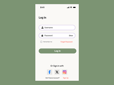 Login App Design graphic design login app mobile designs ui uidesign