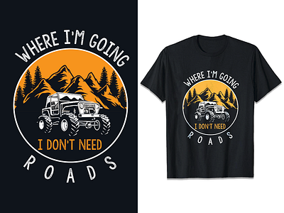 Adventure off-road mountain T-shirt design adventure adventure t shirt design best design branding car custom custom t shirt design design graphic design illustration mountain mountain t shirt offroad t shirt t shirt design