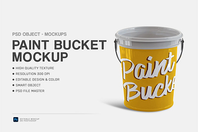 Paint Bucket Mockup background