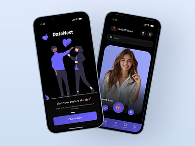 Dating App branding ui