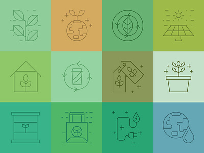 Colored Environment Icons environment environment icon icon design icon download icon set vector vector download vector icon