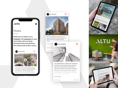 ALTU Architects - Interface Design Mobile & Tablet architecture design graphic design interface ui ux web webdesign website