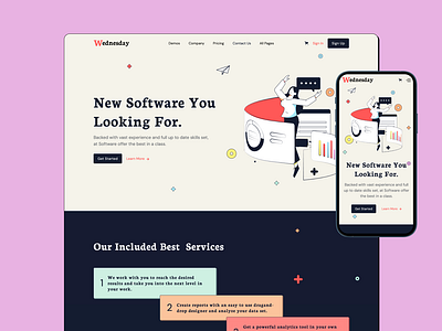 Wednesday figma design responsive design saas webflow template startup website template ui ui design webflow webflow design webflow designer webflow template webflow website website design website designer