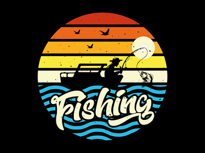 Fishing t-shirt design 3d mockup adobe illustrator clothing colorful t shirt fishing fishing t shirt design graphic design illustration merchandise graphic merchandise graphic design modern t shirt shirt t shirt t shirt design tshirt