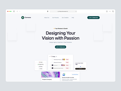 Cansaas Landing Page Animation agency animation b2b business cansaas clean design interface landing page minimal saas saas agency saas design saas interface saas platform saas website software as service ui web design website