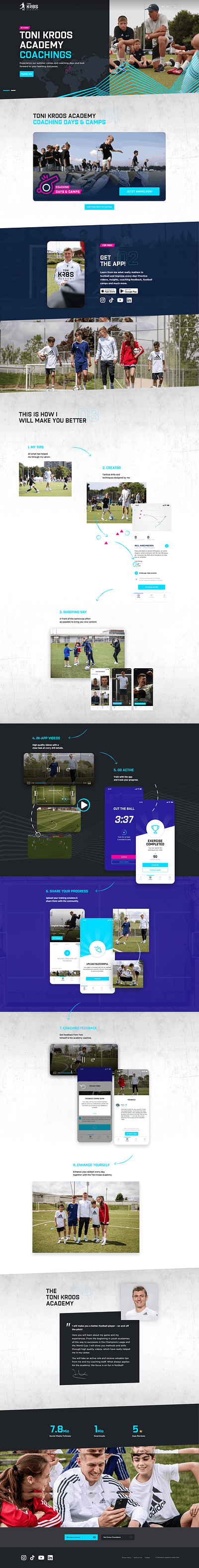 Soccer Training Website Made By Wordpress divi elementor landing page soccer training website wordpress