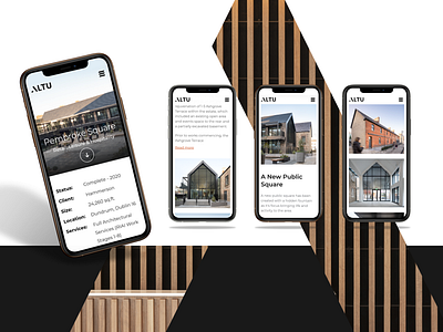 ALTU Architects - Mobile pages overview architecture design graphic design interface ui ux web webdesign website