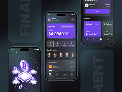 Fintech Banking App Design android app design app design app designer app ui ux app ui ux design banking app banking app design design figma uiux fintech app design ios app design landing page design mobile app mobile app design modern app design saas app design ui ux