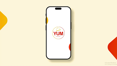 YUM.. a food delivery app animation appdesign appui figmadesign graphic design logo ui uiux userinterfacedesign