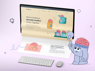 The Depression Project [ Website Shopify ] adaptive design health light mascot mental helath minimal mobile pastel shopify ui ui design ux warm webdesign website