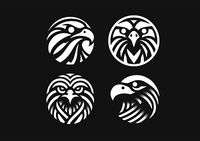 LOGO - EAGLE animal animals birds branding design eagle eagles face flight graphic design icon identity illustration logo marks symbol ui