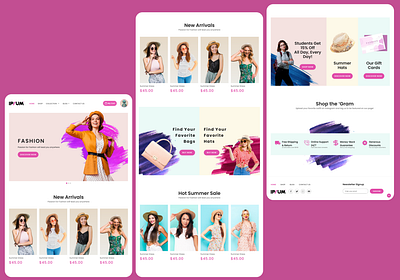 Online Clothing Store Website: UI Design app clothing store clothing website design design website fashion graphic design gui landing page ui uiux web design web ui website design website ui