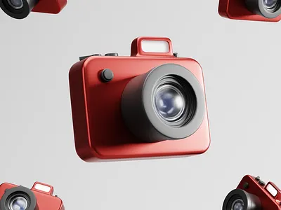 Camera 3d b3d blender design graphic design icon icondesign iconpack iconset illustration minimal render uiicon