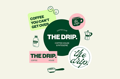 The Drip Coffee House Branding | Design by Ayelet art artwork brand identity branding coffee coffee shop design digital art digital illustration graphic design illustration logo logo design ui