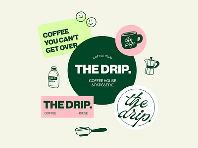 The Drip Coffee House Branding | Design by Ayelet art artwork brand identity branding coffee coffee shop design digital art digital illustration graphic design illustration logo logo design ui