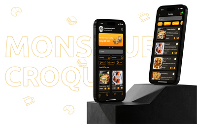 Exploration for France Restaurant App animation app branding delivery france graphic design logo restaurant typography ui ux