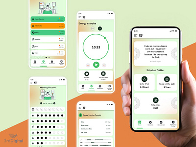 KRIYAVERSE - Empowering your spiritual journey! app design branding design company development company logo top rated ui ux vector web design