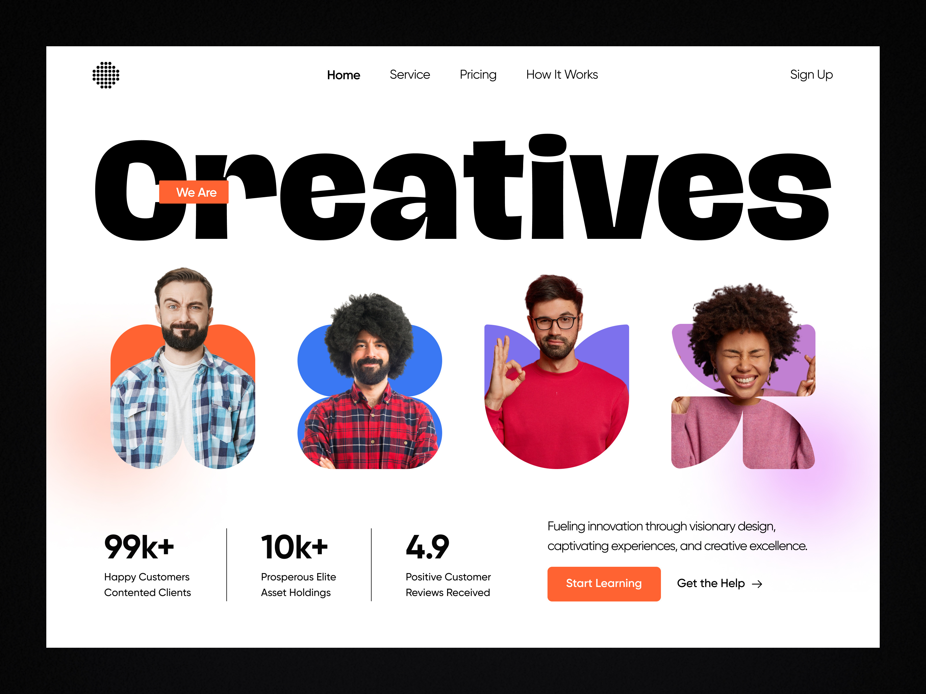 Agency Website Header agency clean layout corporate website design digital agency header homepage landing page management modern saas saas landing page saas website ui ux web web design web marketing webpage website