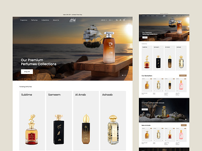 Mamlakat - Perfumes Brand Website avijeet design ecommerce ecommerce design ecommerce website landing page online store parfume parfume website perfume website perfumes shop shopify store typography ui ux web design website website design