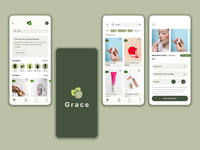 Sustainable E-commerce app with Green labelling system ai app bot branding design ecommerce graphic design illustration logo shopify sustainable typography ui ux