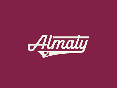 Almaty Lettering design graphic design illustration lettering logo typography