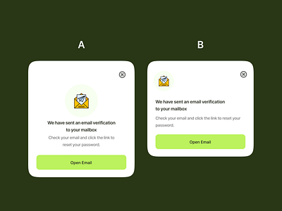 Email Verification Modal ai app branding card color email green mobile mobile app modal sport ui verification