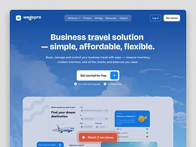 Wegopro website redesign b2b saas conversion rate optimization design homepage landing landingpage madeinwebflow marketing website saas saas website travel ui web web design webflow website website redesign website revamp