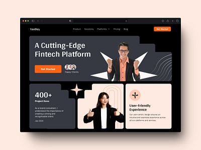 Website Header Navigation - Daily UI Challenge - 53/100 above the fold ai ai tool ai website app daily ui day 53 design ecommerce fold header inspiration israt orange top design ui uxisrat website website header website top