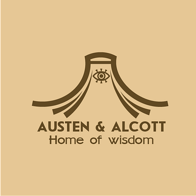 AUSTEN & ALCOTT | LIBRARY LOGO adobe illustrator adobe photoshop graphic design library library logo logo vector