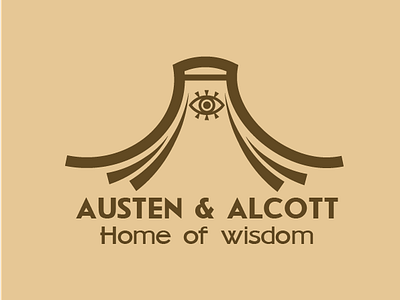 AUSTEN & ALCOTT | LIBRARY LOGO adobe illustrator adobe photoshop graphic design library library logo logo vector