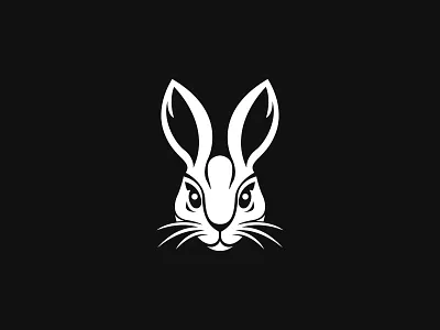 Rabbit Logo animal branding bunny design emblem geometric icon identity illustration logo mark minimalist modern pet premium rabbit simple sports symbol vector