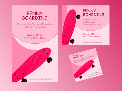 PENNY BOARDING / BANNER graphic design photoshop