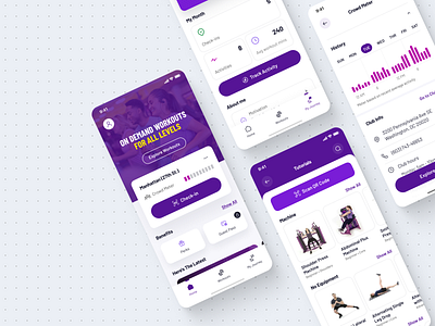 Planet Fitness - Mobile App design fitness gym mobile app ui ux workouts