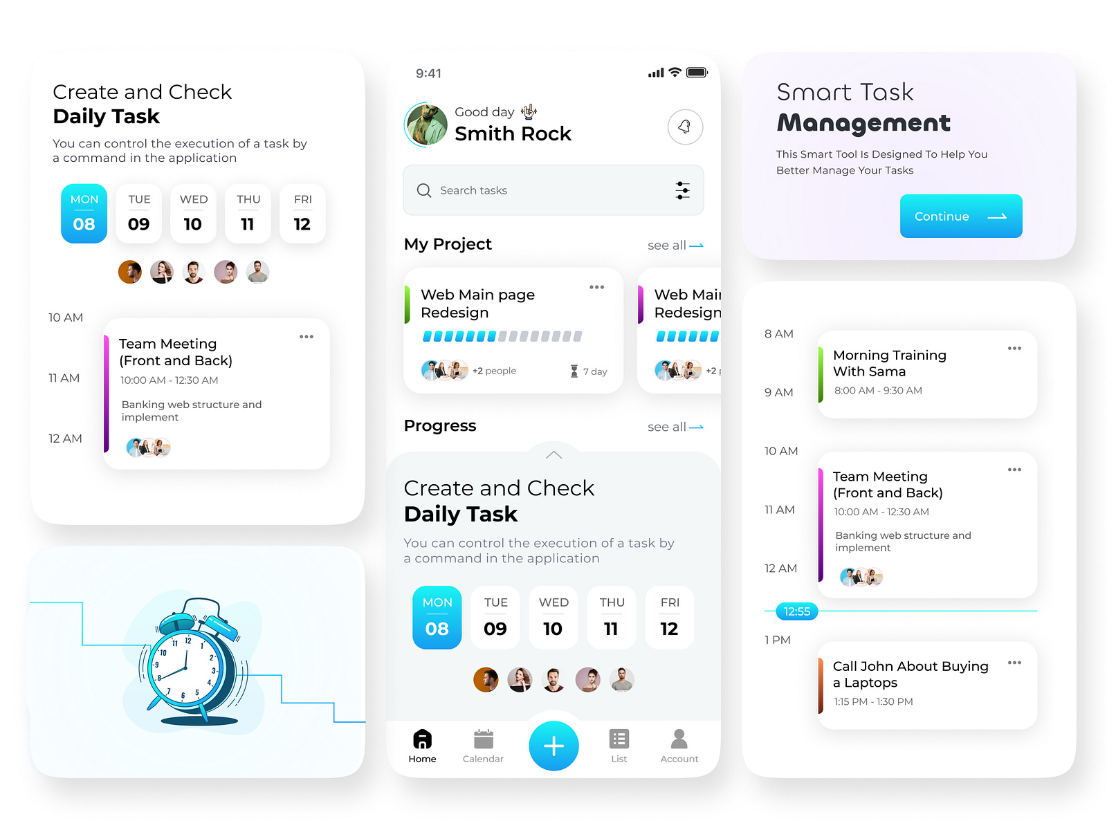 Task Management app Clean (Chat app) by Aakash Designer on Dribbble