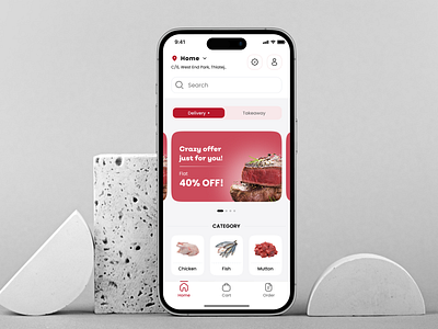 Meat Delivery Software App UI Design app design behance daily design daily ux dashboard design design designers dribbble figma landing page meat delivery meat delivery software online meat ui ui bucket ui design ui trends uiux ux design