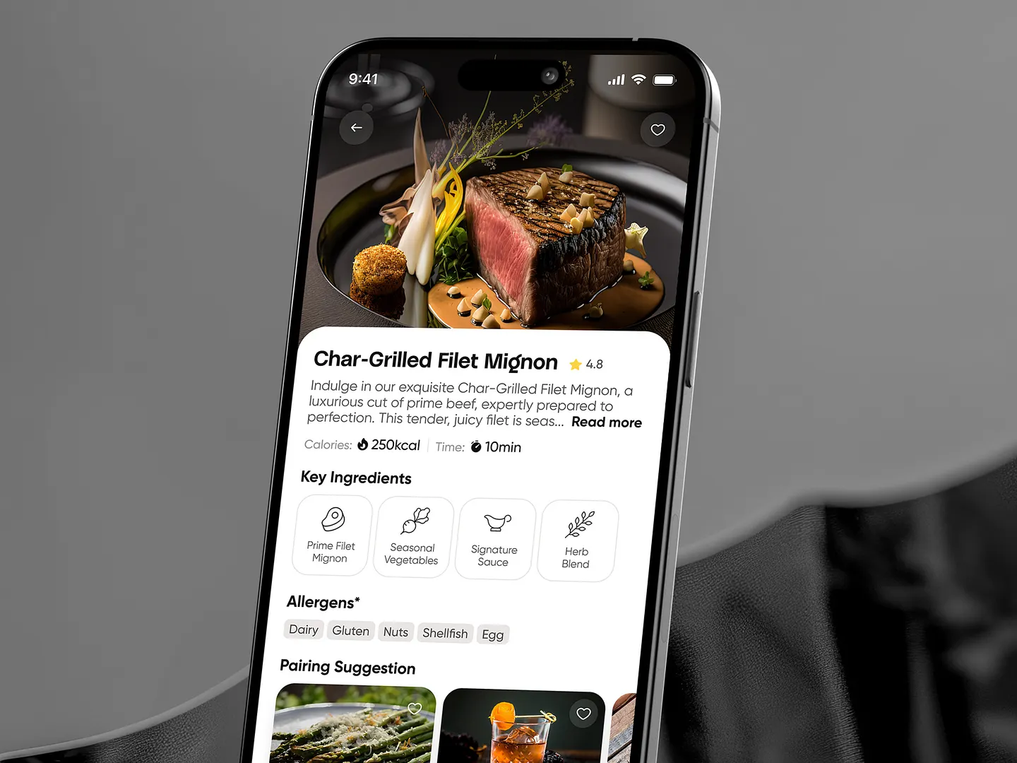 Food Delivery Website: GourmetGrove Mobile App Design