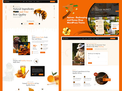 🍯 Beekeeping & Honey Shop Theme🍯 apinae beekeeping beekeepingtheme honeyshoptheme natureinspireddesign naturelovers sweetlife