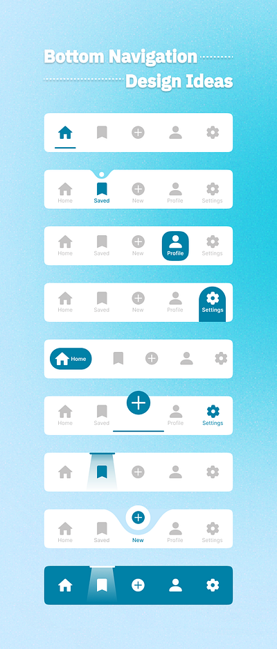 Bottom Navigation Design Ideas bottom nav bottom navigation design bottom navigation types design figma navigations ui