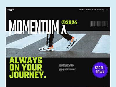 MOMENTUM - E-Commerce Shoe Website ecommerce ecommerce website footwear landing page shoe shoe ecommerce shoe store shoe website shoe website design shoes store sneakers web web design