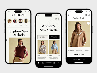 Fashion Store App Design app design cloth clothing clothing app e commerce app design ecommerce app fashion fashion app mobile modern app shop store store app trendy