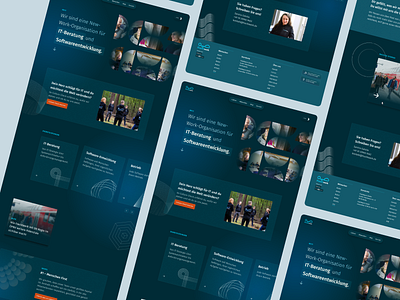 Web Design for Dev & IT Firm dark mode development studio it ui web design