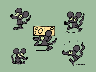 Mouse Character characterdesign cheese mouse