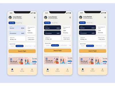 Flight Ticket Booking - Search/Home Page app asthetic booking clean cream design desining easy flight flight booking mobile mobile app responsive ticket ticket booking travel ui uiux user ux