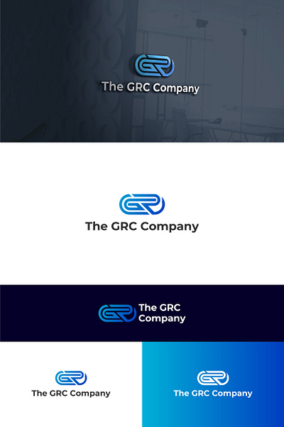 G R C logo design branding graphic design logo