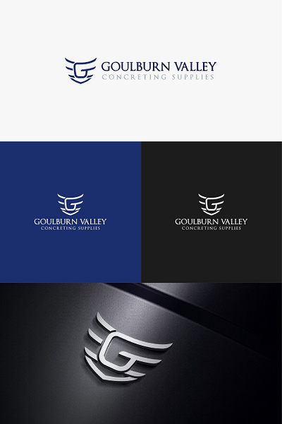 G V logo design branding graphic design logo